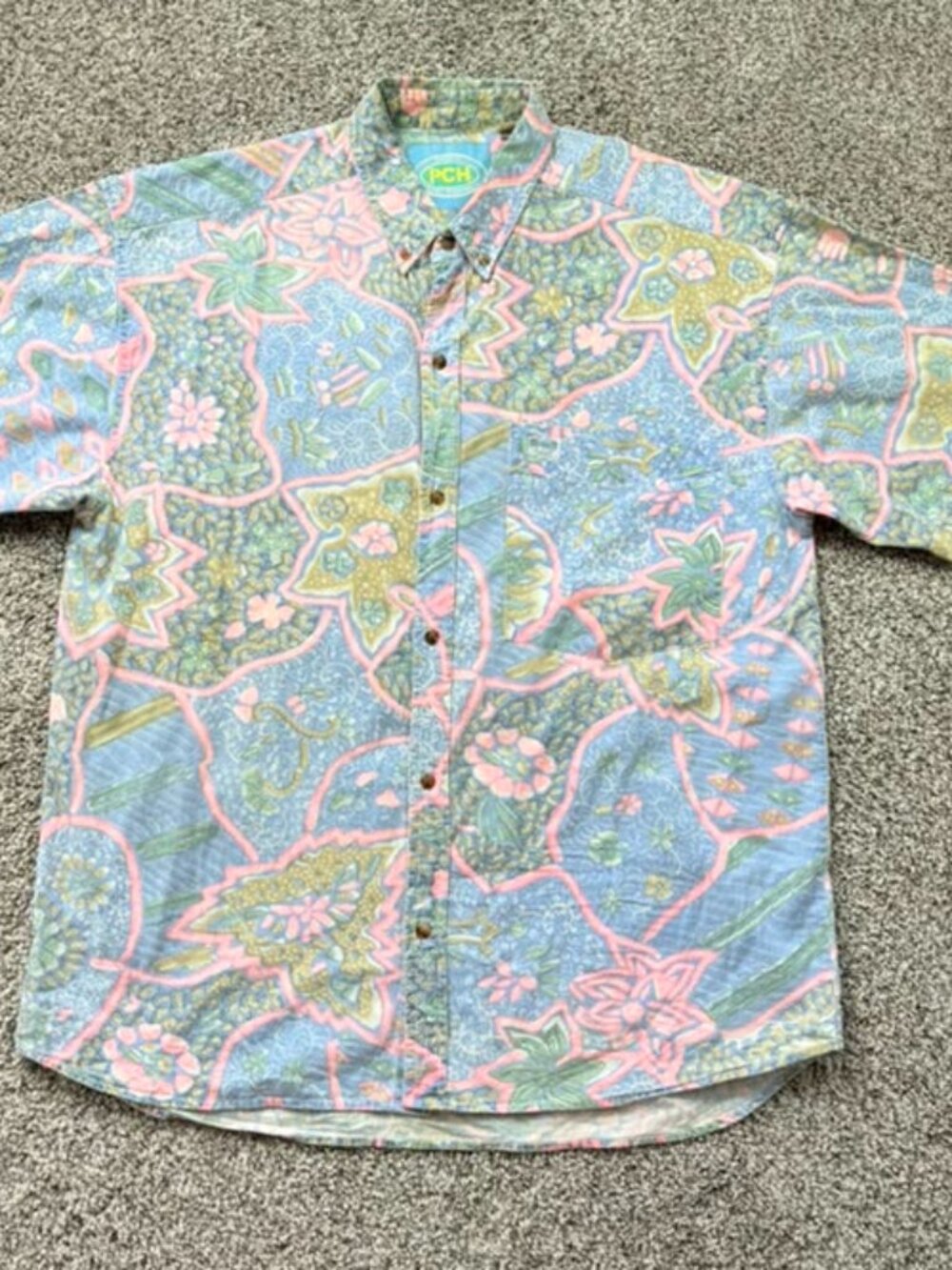 Vintage PCH Pacific Coast Highway Early 90s Floral Shirt Men’s L